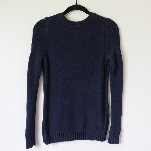 Women's Old Navy Blue Cable Knit Sweater Small - Picture 5 of 5